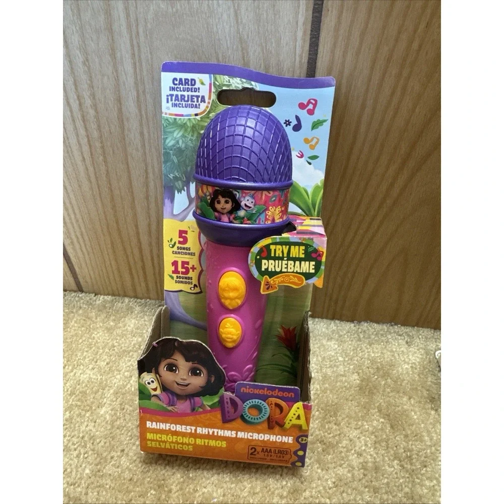Dora Rainforest Rhythms Microphone with Music, Sound Fx